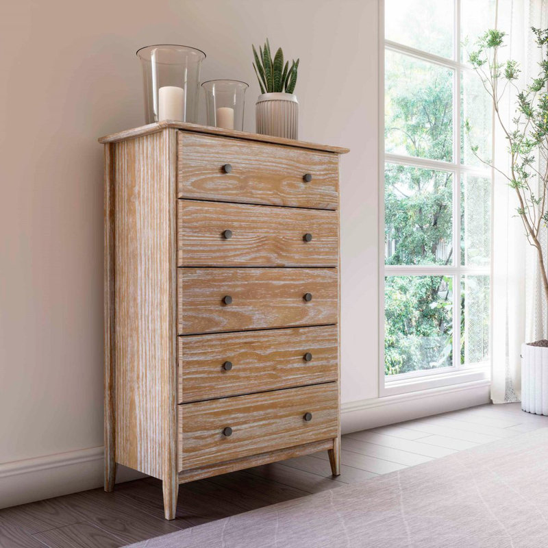 Grain Wood Furniture Greenport 5 Drawer Dresser & Reviews Wayfair